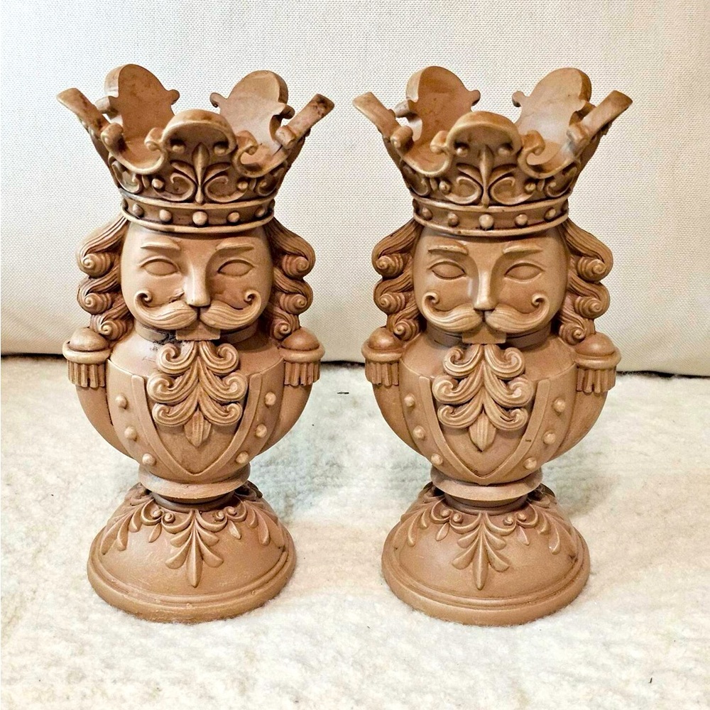 Neutral Christmas Nutcracker candle holders viral sold out TikTok
